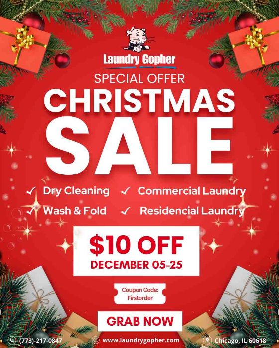 Christmas Special: Get 10 Off Laundry Dry Cleaning Services