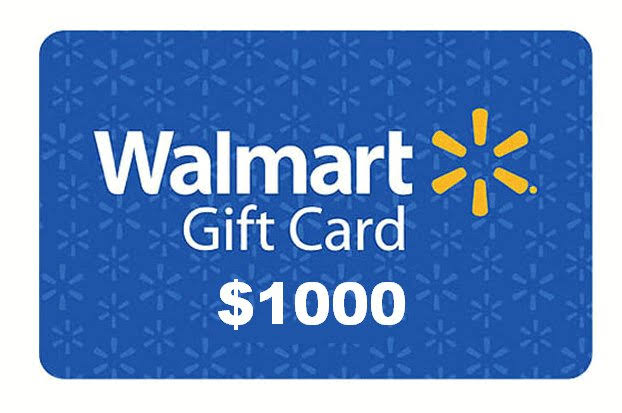 Get 1,000 to spend at Walmart!