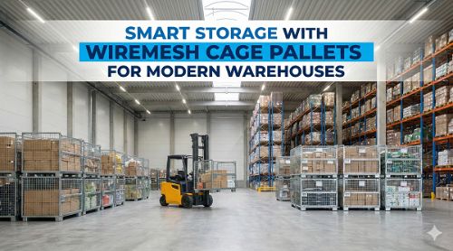 HighQuality Wiremesh Cage Pallets for Industrial Storage Forca