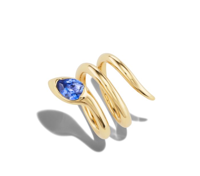 Snake Wrap Ring Gold