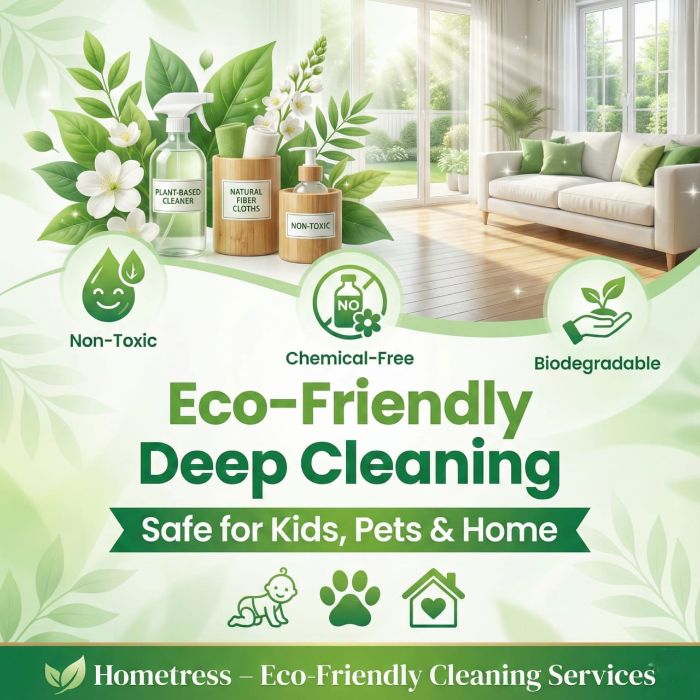 Affordable EcoFriendly Cleaning Service Near You Hometress