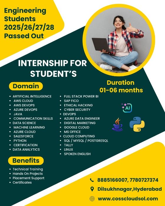 Internship for BTech students with certificate