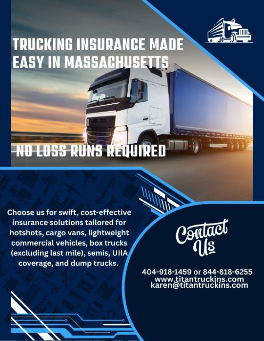 Affordable Trucking Commercial Insurance Massachusetts