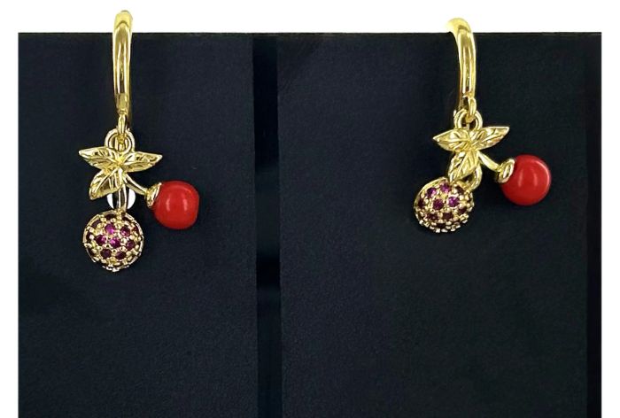 Cherry Drop Earrings Cherry Drop Earrings