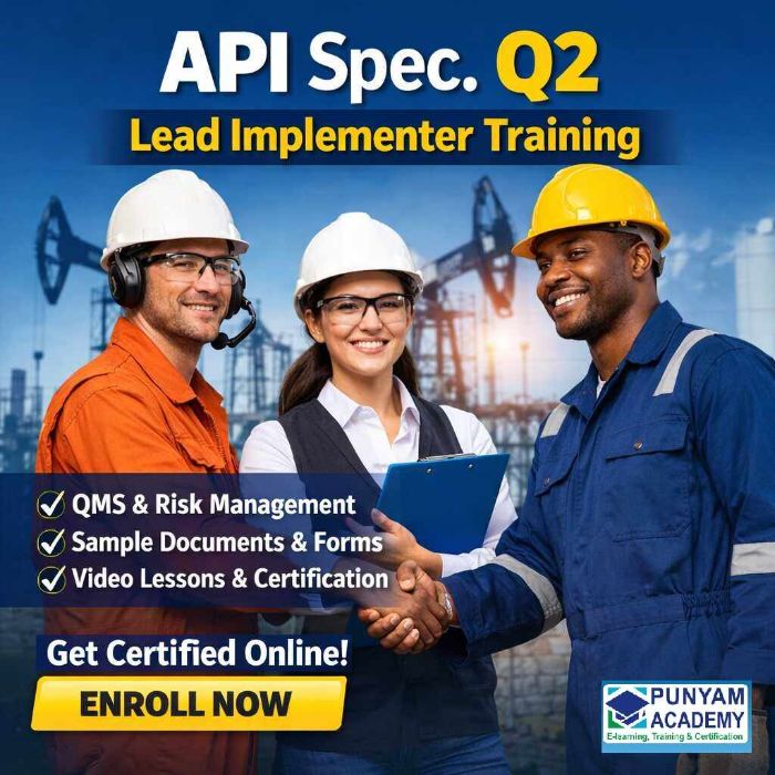 API Spec. Q2 (2nd Edition) Lead Implementer Training