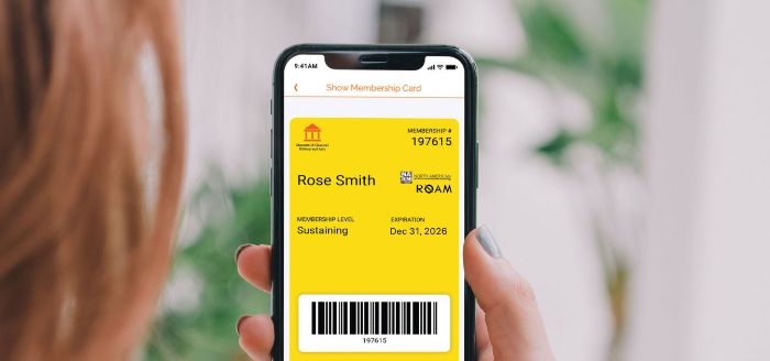 History Museum Digital Membership Card Platform