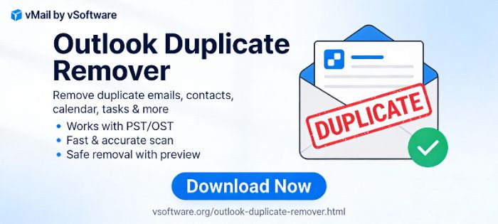 Outlook Duplicate Remover Tool
