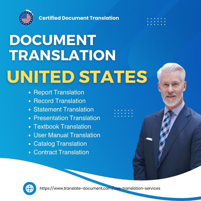Certified document translation services in the USA