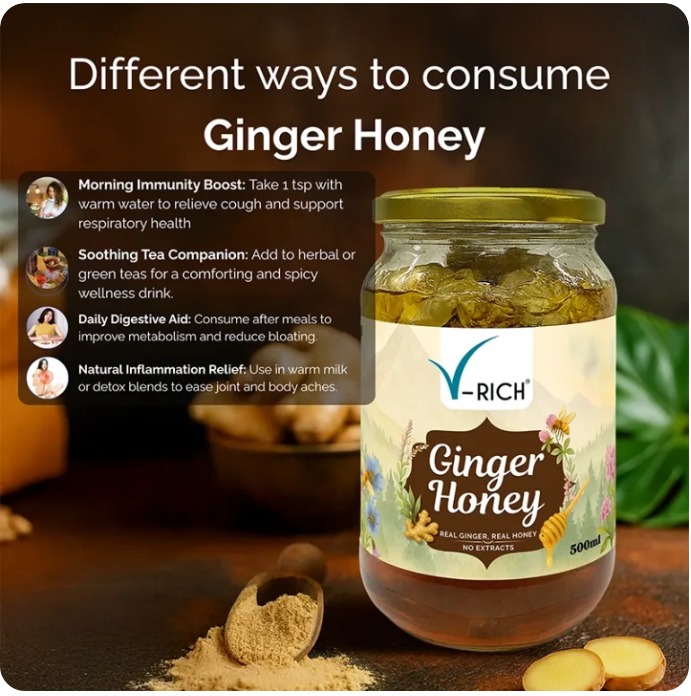 Ginger Honey Natural Support for Cough Throat