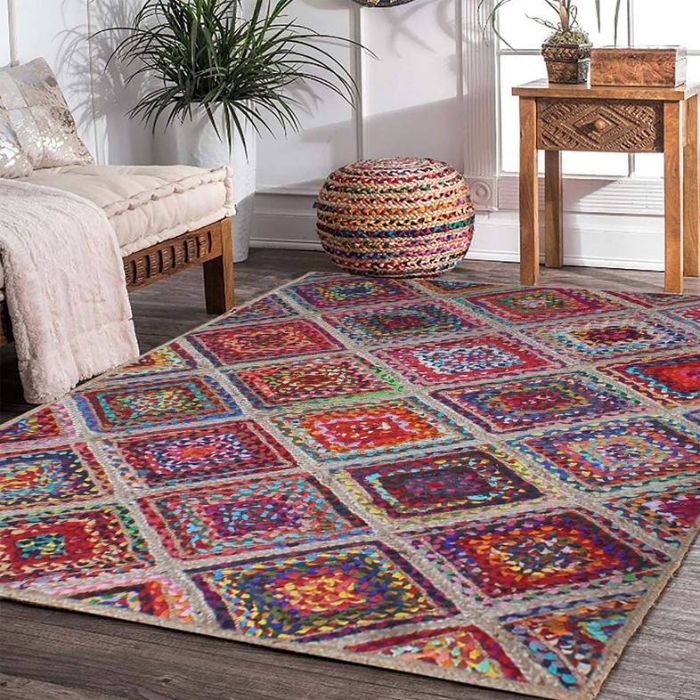 Hand Braided Multicolor Clearance Sale Rug