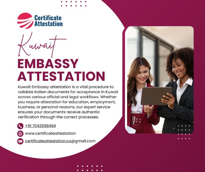 Kuwait Embassy Attestation Services