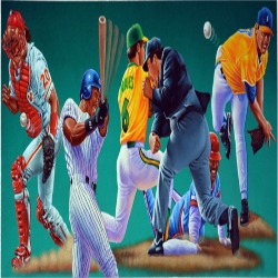Professional Sports Acrylic Painter in New York City