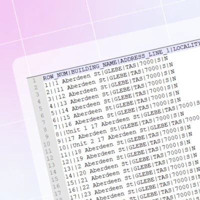 Victoria Address Data Victoria Address Data