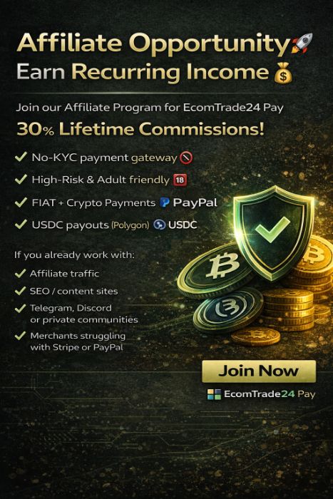 Affiliate Program Earn Recurring Commissions (Payment Services)