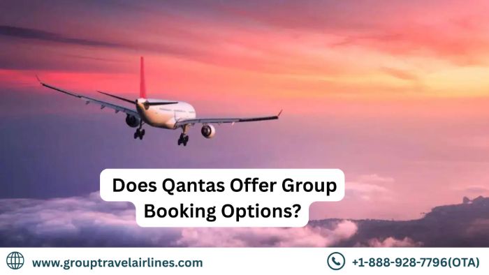 Does Qantas Offer Group Booking Options?