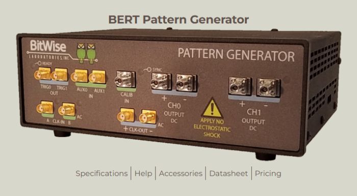Highspeed Pattern Generator for Signal Testing