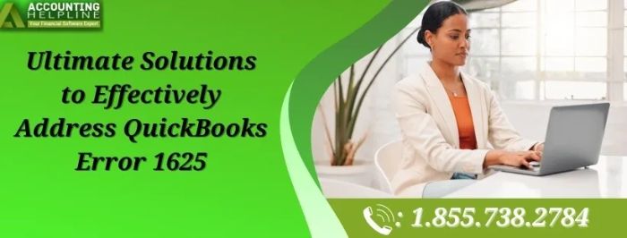 How to Fix QuickBooks Error 1625 Quickly