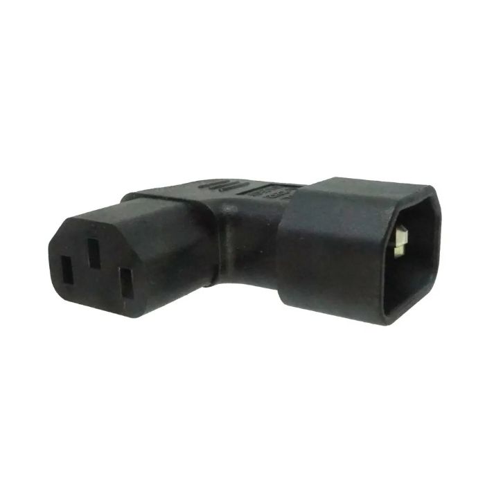 Right Angle C13 to C14 Plug Adapter