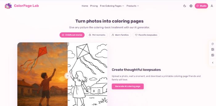 AI Coloring Pages Generator