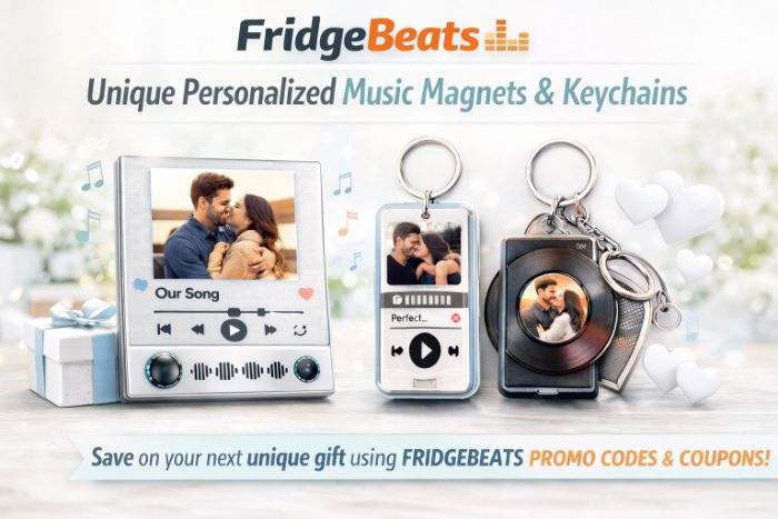 FridgeBeats Unique Personalized Music Magnets Keychains