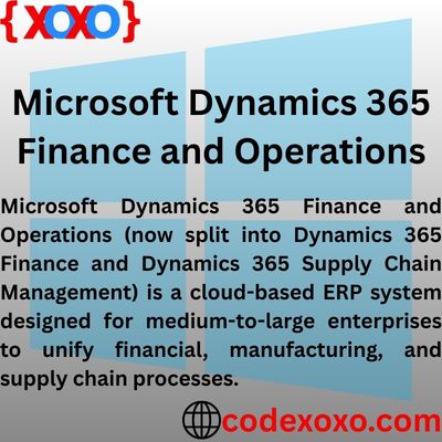 Microsoft Dynamics 365 Finance and Operations