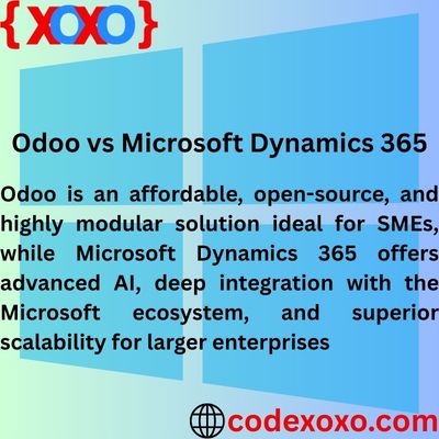 Odoo vs Microsoft Dynamics 365