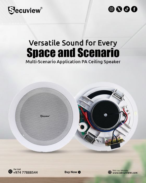 Secuview MultiScenario Application PA Ceiling Speaker