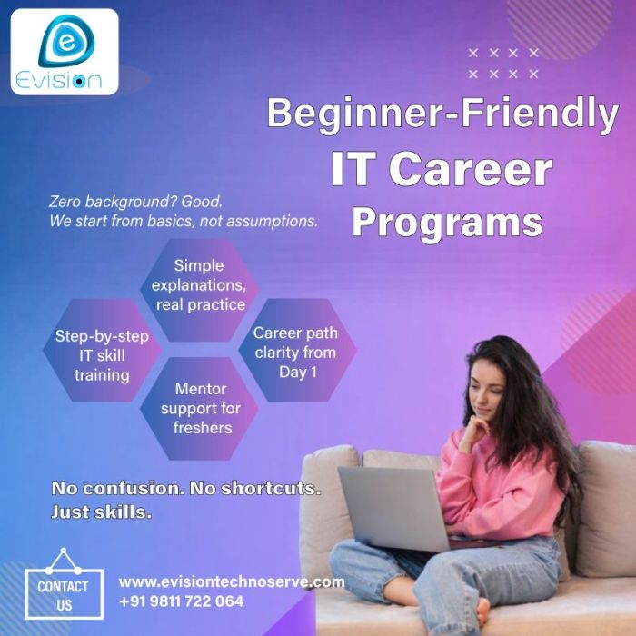 BeginnerFriendly IT Career Programs Evision Technoserve