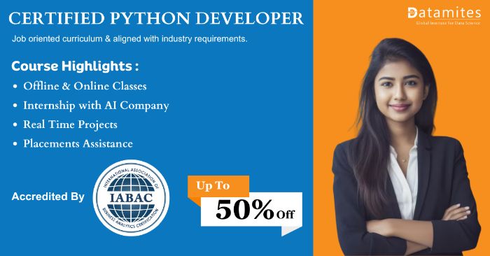 DataMites Python training in Mumbai with internships