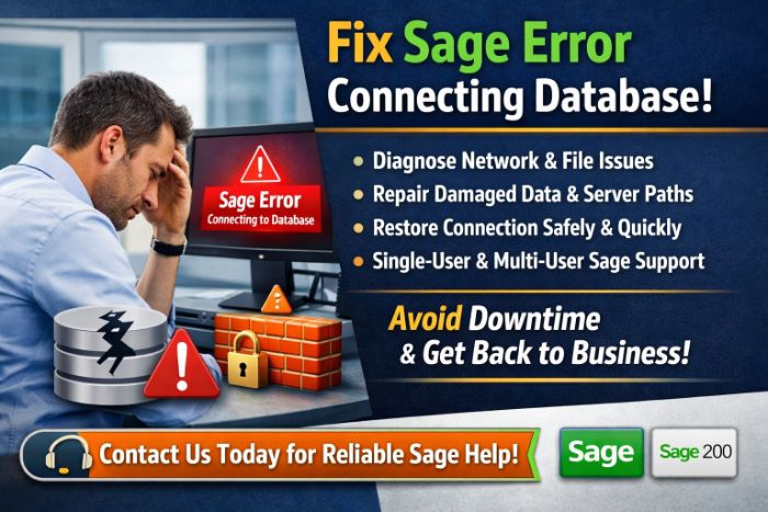 Fix Sage Error Connecting Database