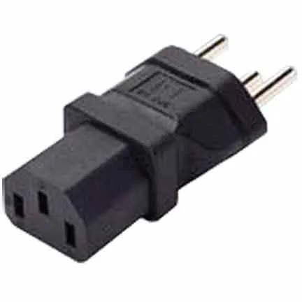 C13 to Switzerland SEV 1011 Power Plug Adapter