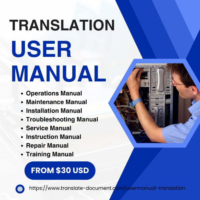 Translate User Manual to 50 Languages