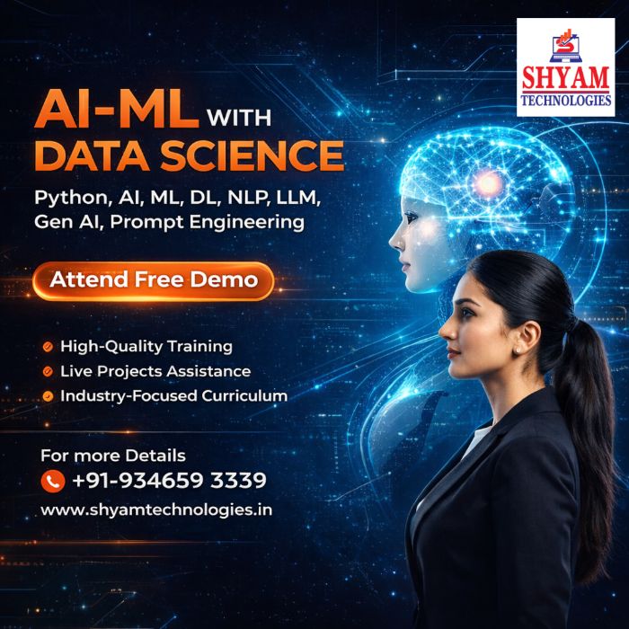 Best AI Data Science Course Join Shyam Technologies