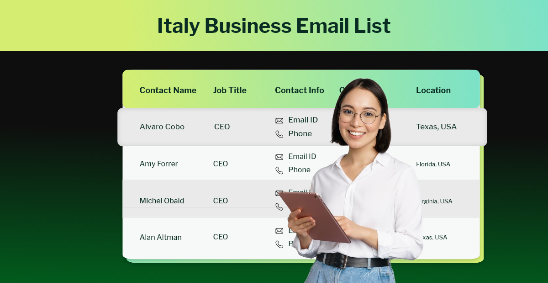 Italy Business Email Database Targeted B2B Data