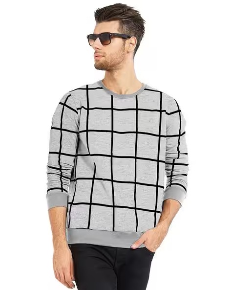 Checks Slim Fit Tshirt