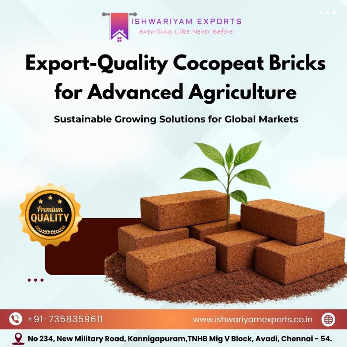 Export Quality Cocopeat Bricks for Advanced Agriculture