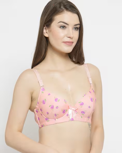 Floral Print Tshirt Bra