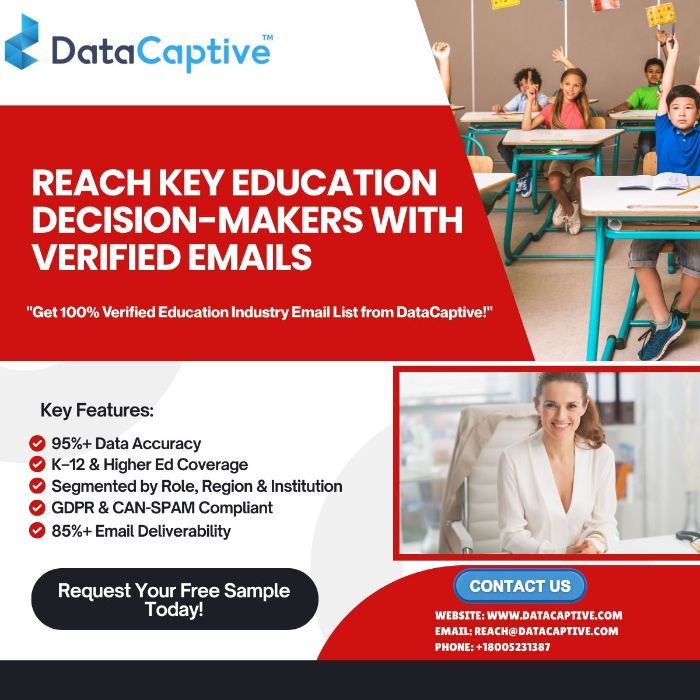 Get Comprehensive Education Industry Email List for Institutional Campaigns USA