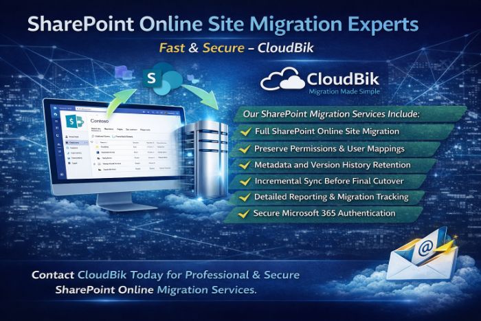 SharePoint Online Site Migration Experts CloudBik