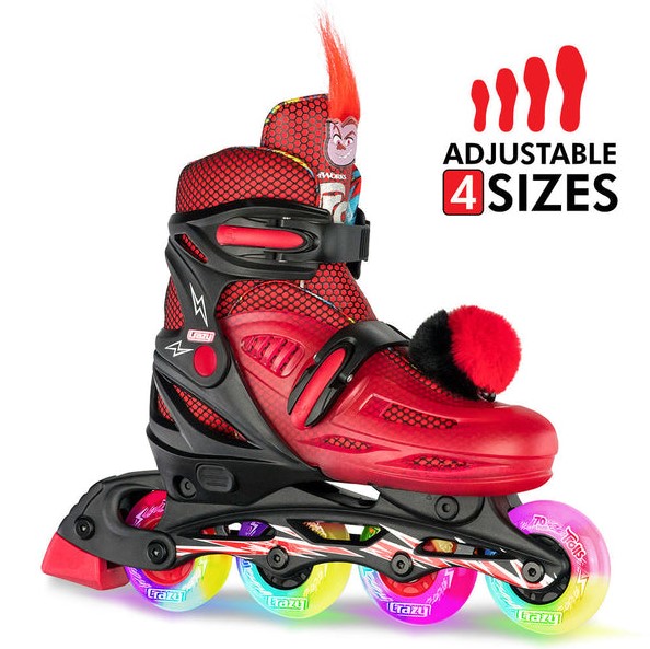 TROLLS Barb Size Adjustable Inline Skates