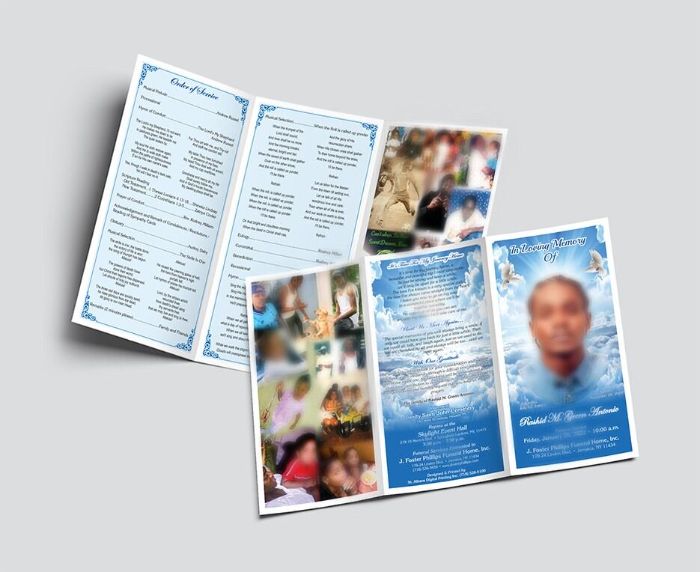 Funeral Program Design Printing Services
