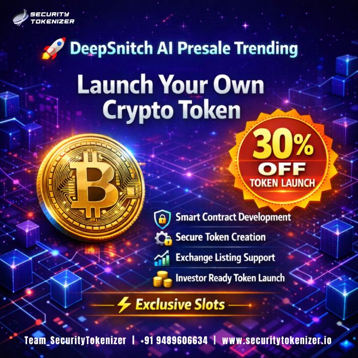 Launch Your DeepSnitch AI Token 30 OFF!