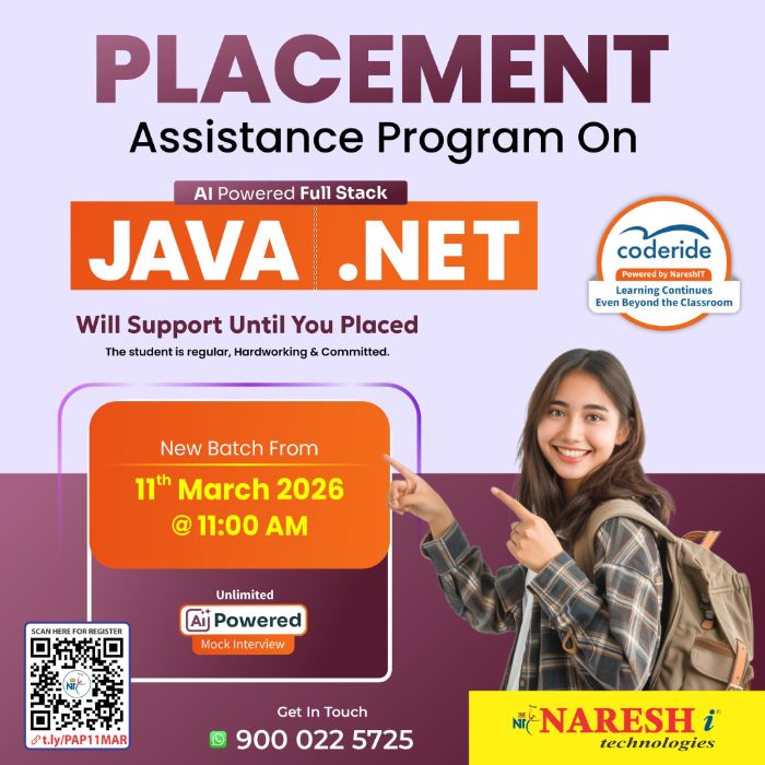 Placement Assistance Program on Full Stack Java .NET
