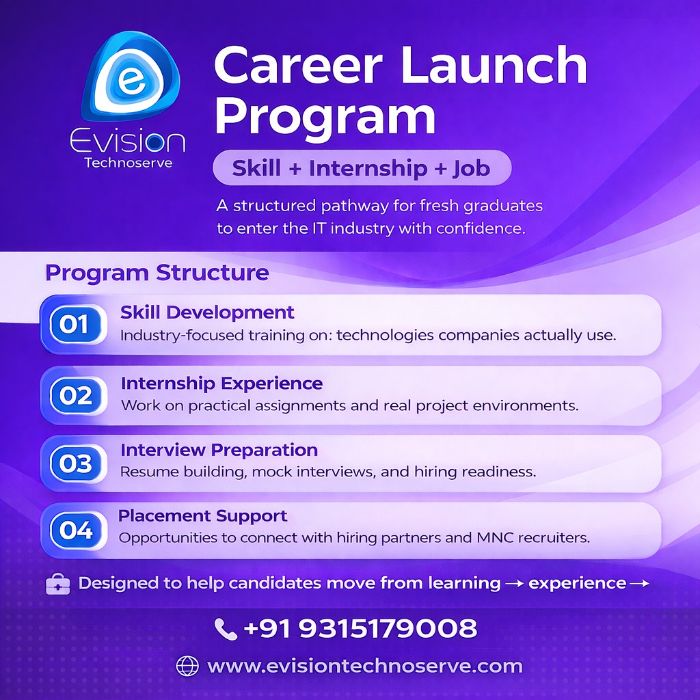 Career Launch Program Skill Internship Job Evision Technoserve