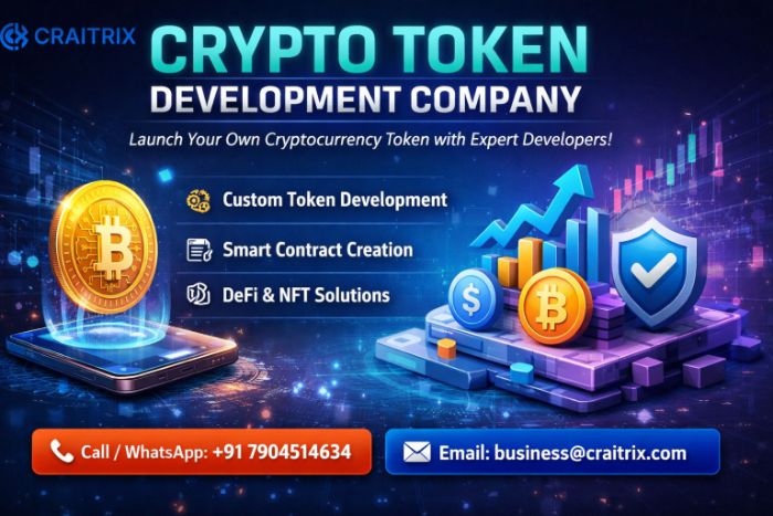 Custom Crypto Token Development Services for Startups Enterprises