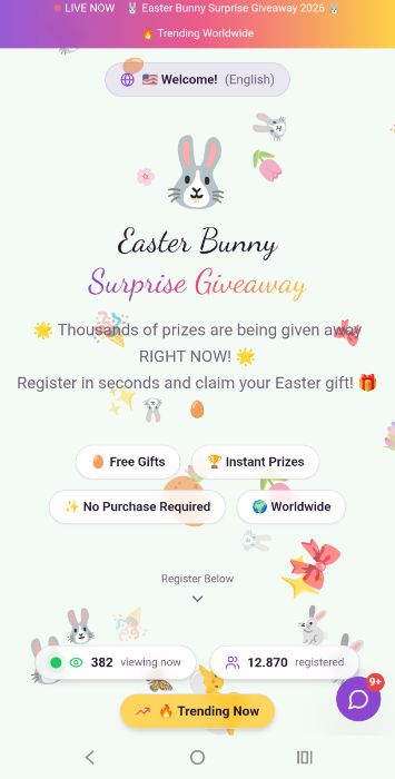 Easter Bunny Surprise Giveaway free