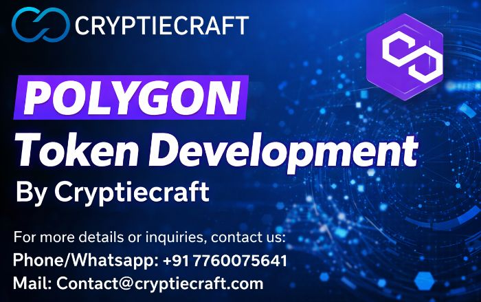 Polygon Token Development Services Launch Your Token With Cryptiecraft