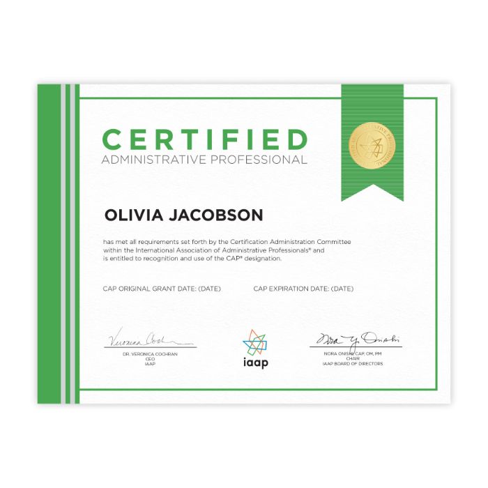 Secured Certifications Certificates