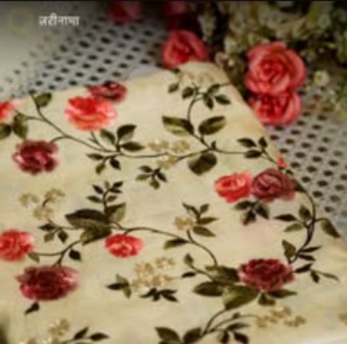 Embroidered Silk Fabric