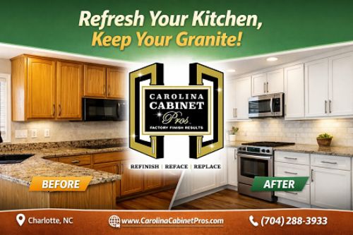 Kitchen Refacing in Charlotte: Update Cabinets, Keep Counters